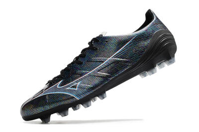 Mizuno Morelia Alpha an FG Low-Tops Soccer Cleats - Black/Blue