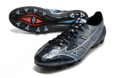 Mizuno Morelia Alpha an FG Low-Tops Soccer Cleats - Black/Blue