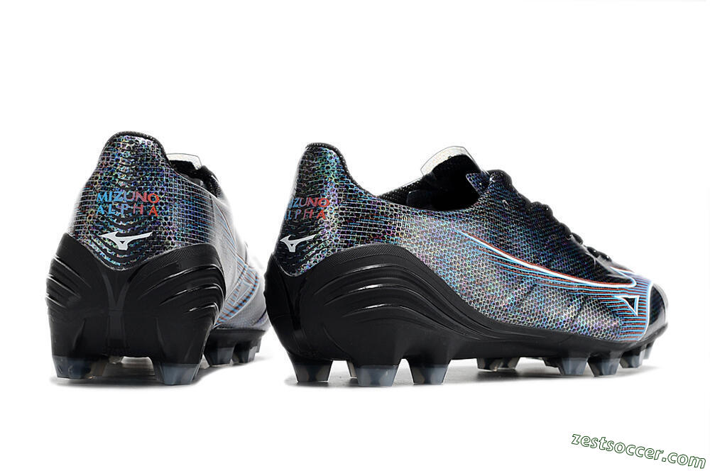 Mizuno Morelia Alpha an FG Low-Tops Soccer Cleats - Black/Blue 6