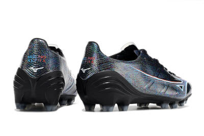 Mizuno Morelia Alpha an FG Low-Tops Soccer Cleats - Black/Blue