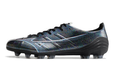 Mizuno Morelia Alpha an FG Low-Tops Soccer Cleats - Black/Blue