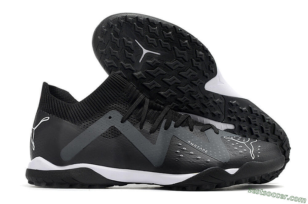 Puma Future Match TT TF Low-Tops Soccer Shoes - Black/White 0