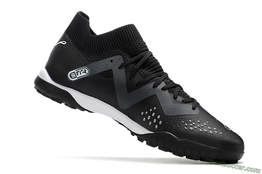 Puma Future Match TT TF Low-Tops Soccer Shoes - Black/White 4