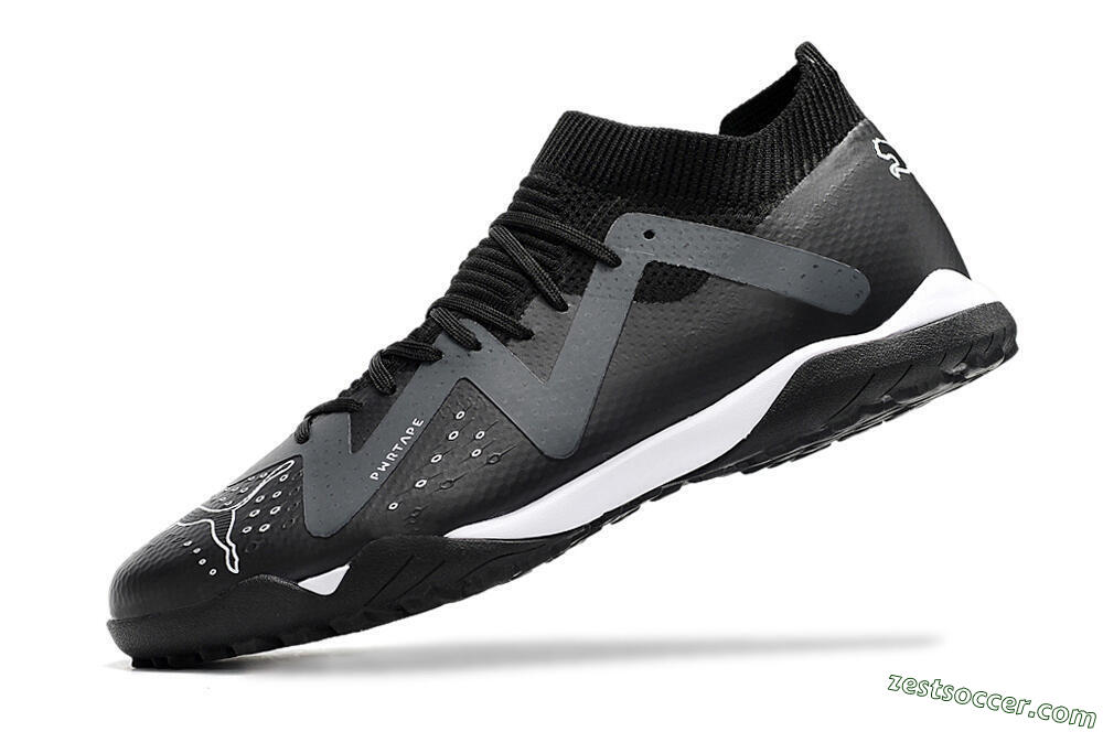 Puma Future Match TT TF Low-Tops Soccer Shoes - Black/White 5