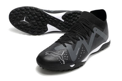 Puma Future Match TT TF Low-Tops Soccer Shoes - Black/White