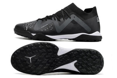 Puma Future Match TT TF Low-Tops Soccer Shoes - Black/White