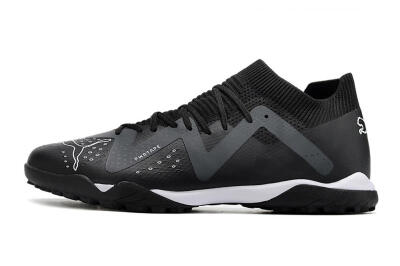 Puma Future Match TT TF Low-Tops Soccer Shoes - Black/White