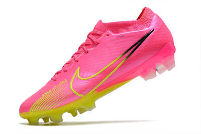 Nike Air Zoom Mercurial Vapor 15 Elite FG Low-Tops Soccer Cleats - Pink/Green/Black