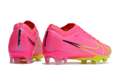 Nike Air Zoom Mercurial Vapor 15 Elite FG Low-Tops Soccer Cleats - Pink/Green/Black