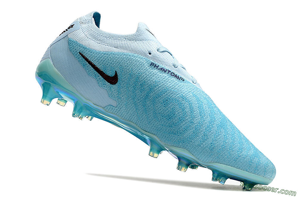 Nike Phantom GX Elite FG Low-Tops Soccer Cleats - Blue/Brown 4