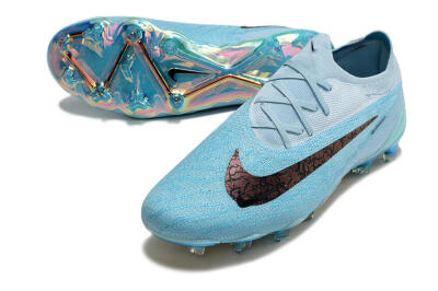 Nike Phantom GX Elite FG Low-Tops Soccer Cleats - Blue/Brown