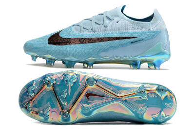 Nike Phantom GX Elite FG Low-Tops Soccer Cleats - Blue/Brown