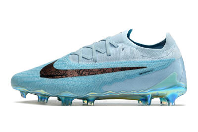 Nike Phantom GX Elite FG Low-Tops Soccer Cleats - Blue/Brown