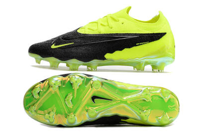 Nike Phantom GX Elite FG Low-Tops Soccer Cleats - Black/Green