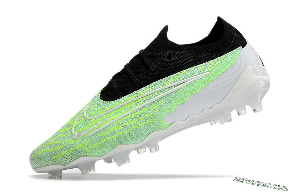 Nike Phantom GX Elite FG Low-Tops Soccer Cleats - White/Green/Black 5