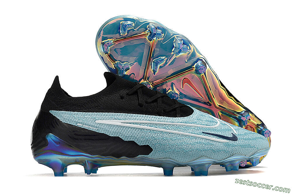 Nike Phantom GX Elite FG Low-Tops Soccer Cleats - Blue/Black 0