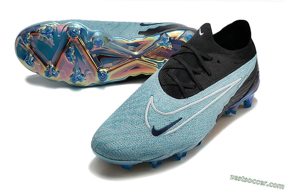 Nike Phantom GX Elite FG Low-Tops Soccer Cleats - Blue/Black 3
