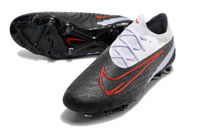 Nike Phantom GX Elite FG Low-Tops Soccer Cleats - Black/White/Red