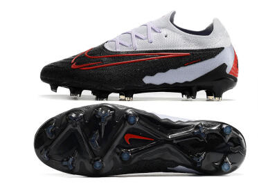 Nike Phantom GX Elite FG Low-Tops Soccer Cleats - Black/White/Red