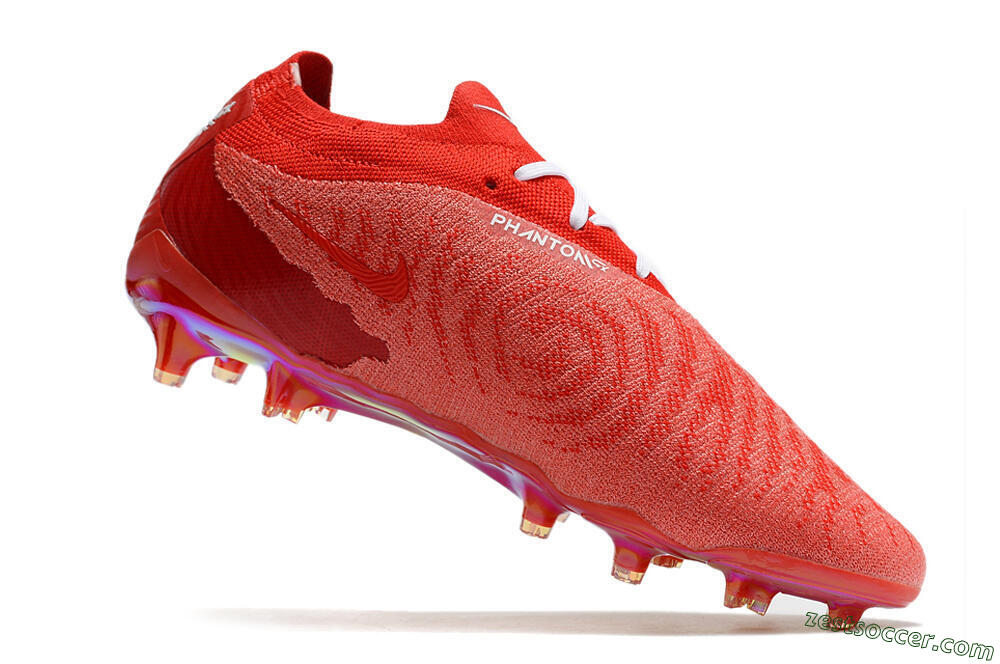 Nike Phantom GX Elite FG Low-Tops Soccer Cleats - Red/White 4