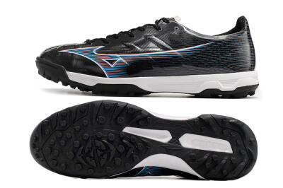 Mizuno Morelia Alpha Japan TF Low-Tops Soccer Shoes - Black/White/Blue