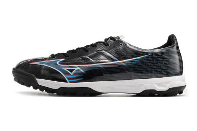 Mizuno Morelia Alpha Japan TF Low-Tops Soccer Shoes - Black/White/Blue