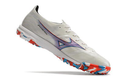 Mizuno Morelia Alpha Japan TF Low-Tops Soccer Shoes - White/Blue/Red