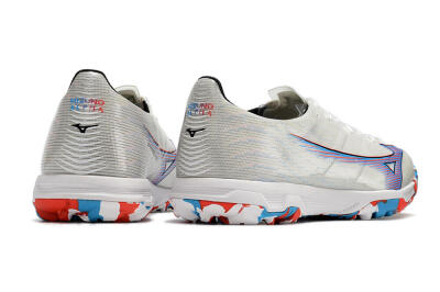 Mizuno Morelia Alpha Japan TF Low-Tops Soccer Shoes - White/Blue/Red