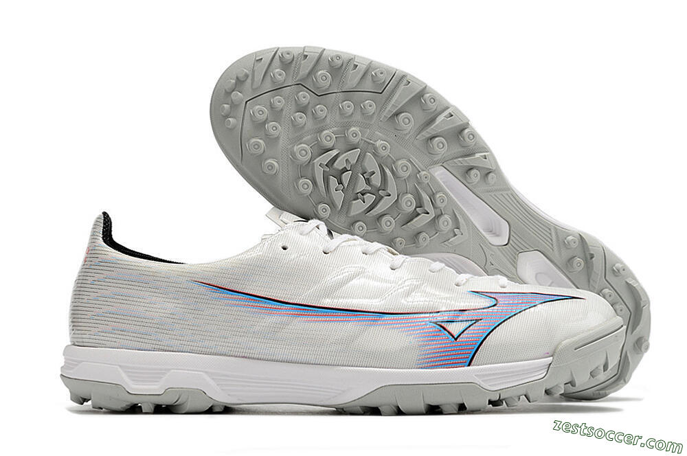 Mizuno Morelia Alpha Japan TF Low-Tops Soccer Shoes - White/Blue/Red 0