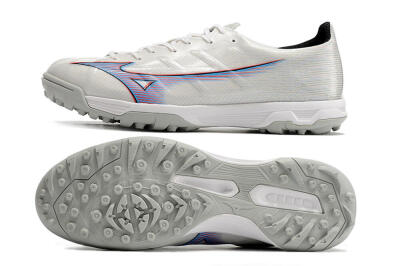Mizuno Morelia Alpha Japan TF Low-Tops Soccer Shoes - White/Blue/Red