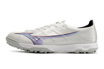 Mizuno Morelia Alpha Japan TF Low-Tops Soccer Shoes - White/Blue/Red