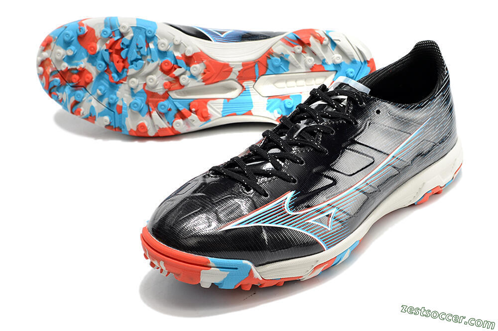 Mizuno Morelia Alpha Japan TF Low-Tops Soccer Shoes - Black/White 3
