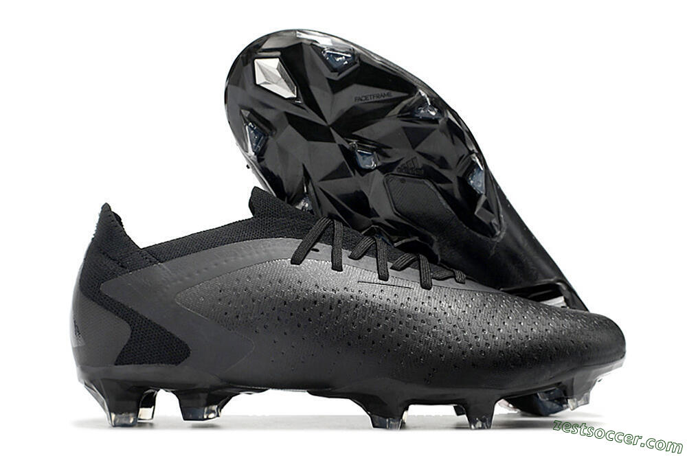 Adidas Predator Accuracy.1 Low FG Low-Tops Soccer Cleats - Black/Black 0