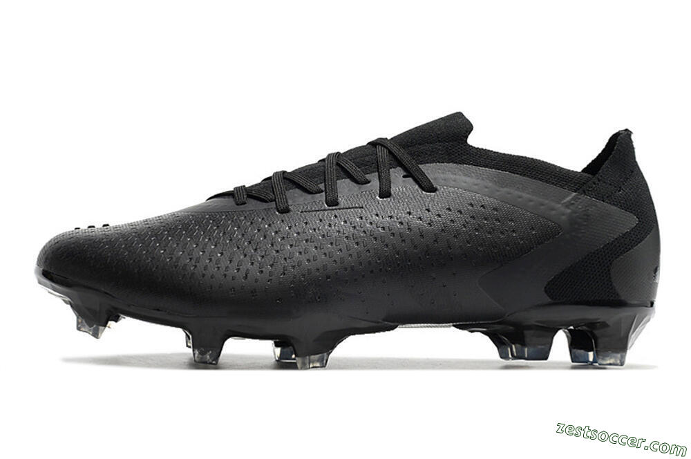 Adidas Predator Accuracy.1 Low FG Low-Tops Soccer Cleats - Black/Black 2