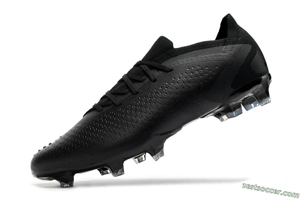 Adidas Predator Accuracy.1 Low FG Low-Tops Soccer Cleats - Black/Black 4