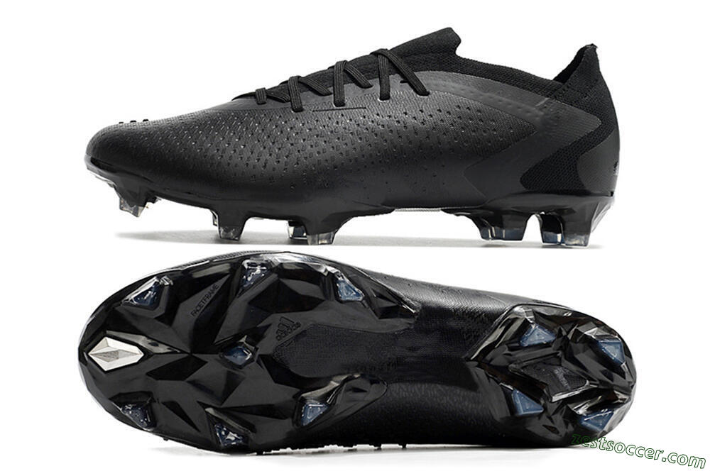 Adidas Predator Accuracy.1 Low FG Low-Tops Soccer Cleats - Black/Black 1