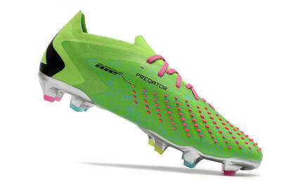 Adidas Predator Accuracy.1 Low FG Low-Tops Soccer Cleats - Green/Blue/Black