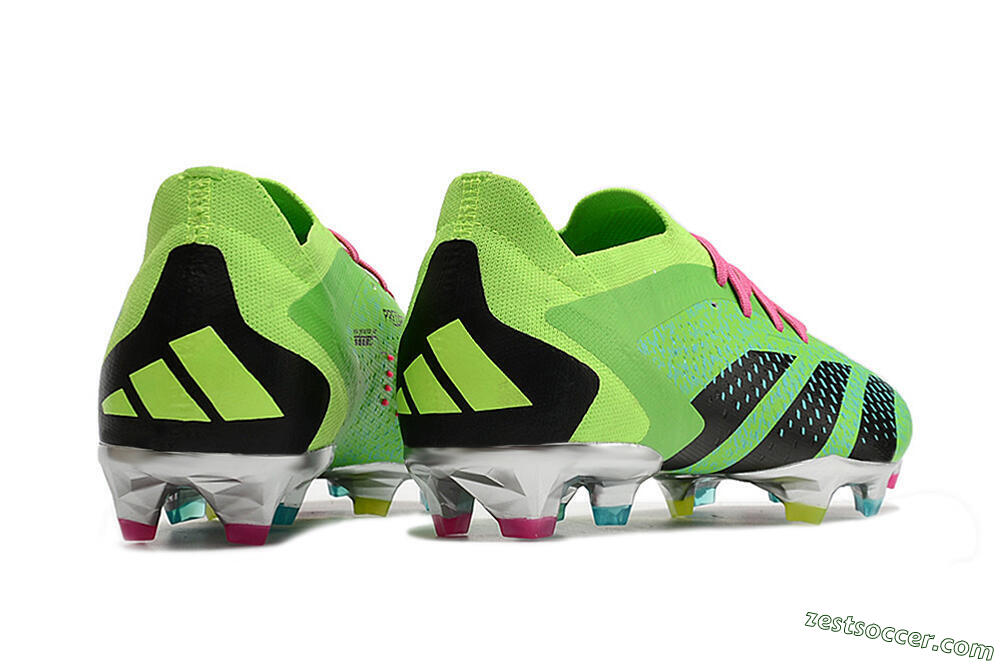 Adidas Predator Accuracy.1 Low FG Low-Tops Soccer Cleats - Green/Blue/Black 6