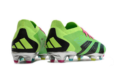 Adidas Predator Accuracy.1 Low FG Low-Tops Soccer Cleats - Green/Blue/Black