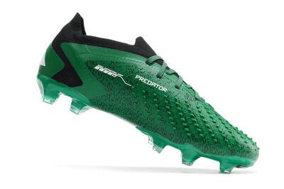 Adidas Predator Accuracy.1 Low FG Low-Tops Soccer Cleats - Green/White/Black