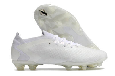 Adidas Predator Accuracy.1 Low FG Low-Tops Soccer Cleats - White/White