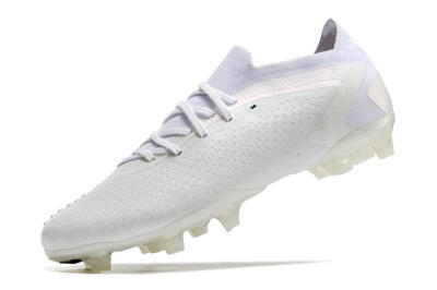 Adidas Predator Accuracy.1 Low FG Low-Tops Soccer Cleats - White/White