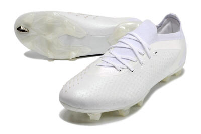 Adidas Predator Accuracy.1 Low FG Low-Tops Soccer Cleats - White/White