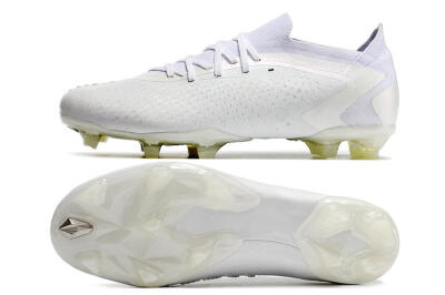 Adidas Predator Accuracy.1 Low FG Low-Tops Soccer Cleats - White/White