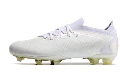 Adidas Predator Accuracy.1 Low FG Low-Tops Soccer Cleats - White/White
