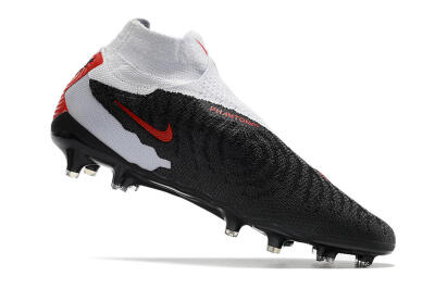 Nike Phantom GX Elite DF Link FG High-Tops Soccer Cleats - Black/White/Red
