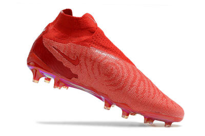 Nike Phantom GX Elite DF Link FG High-Tops Soccer Cleats - Red/White