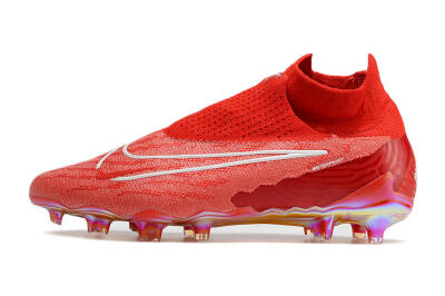 Nike Phantom GX Elite DF Link FG High-Tops Soccer Cleats - Red/White