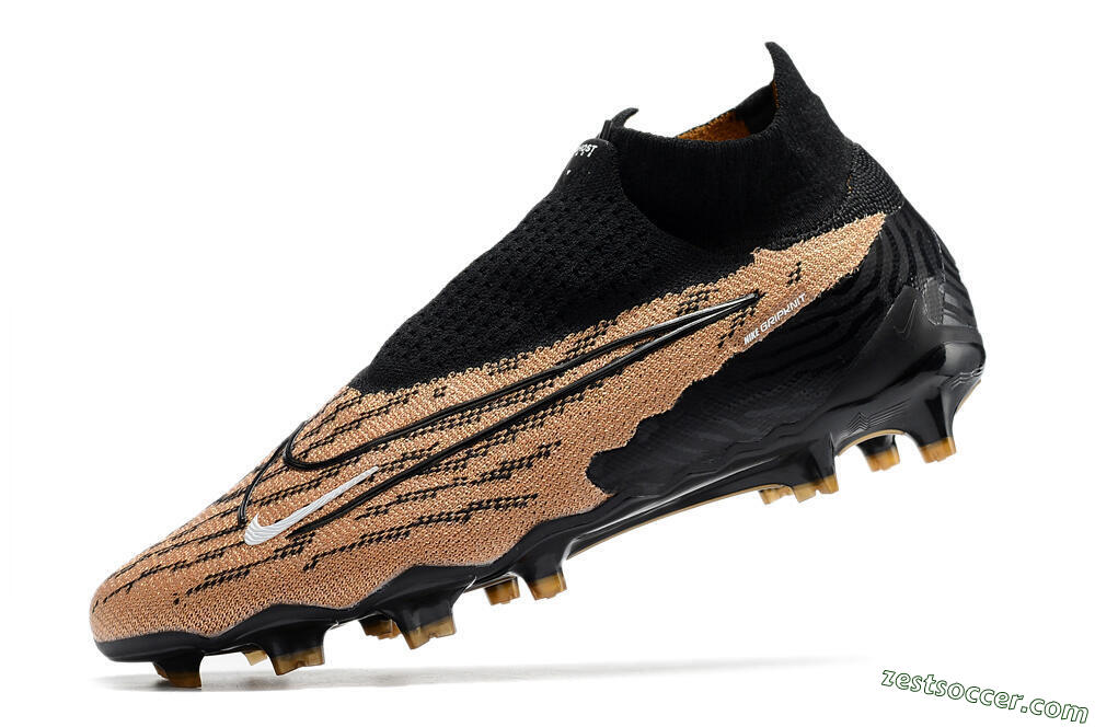 Nike Phantom GX Elite DF Link FG High-Tops Soccer Cleats - Black/Pink 5