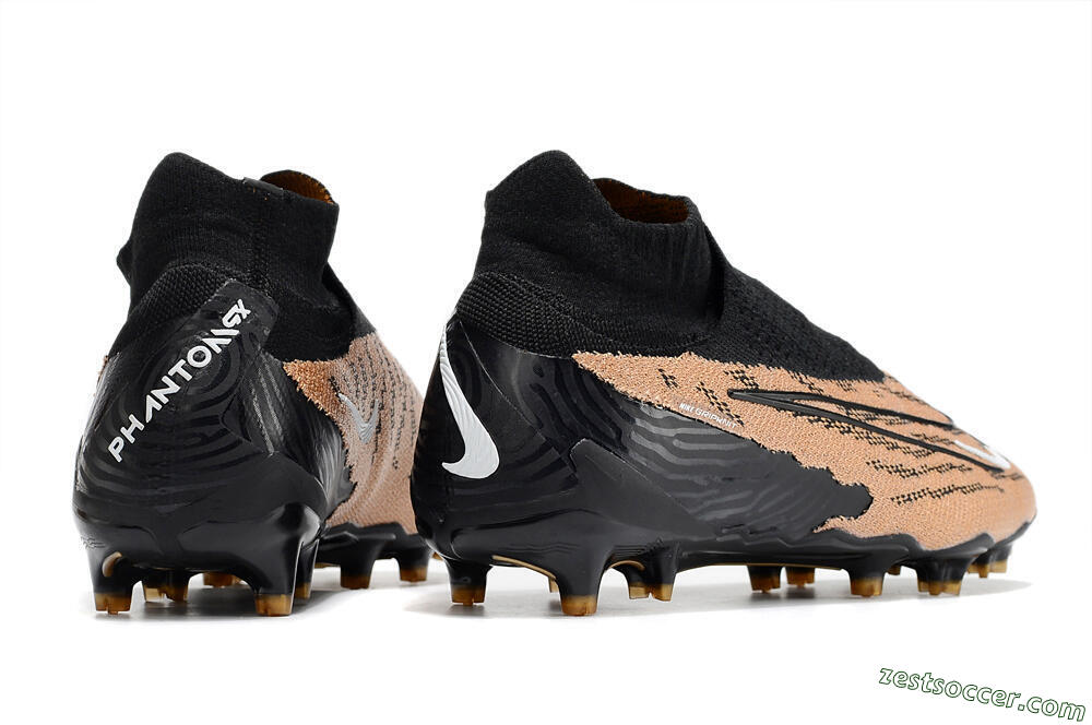 Nike Phantom GX Elite DF Link FG High-Tops Soccer Cleats - Black/Pink 6